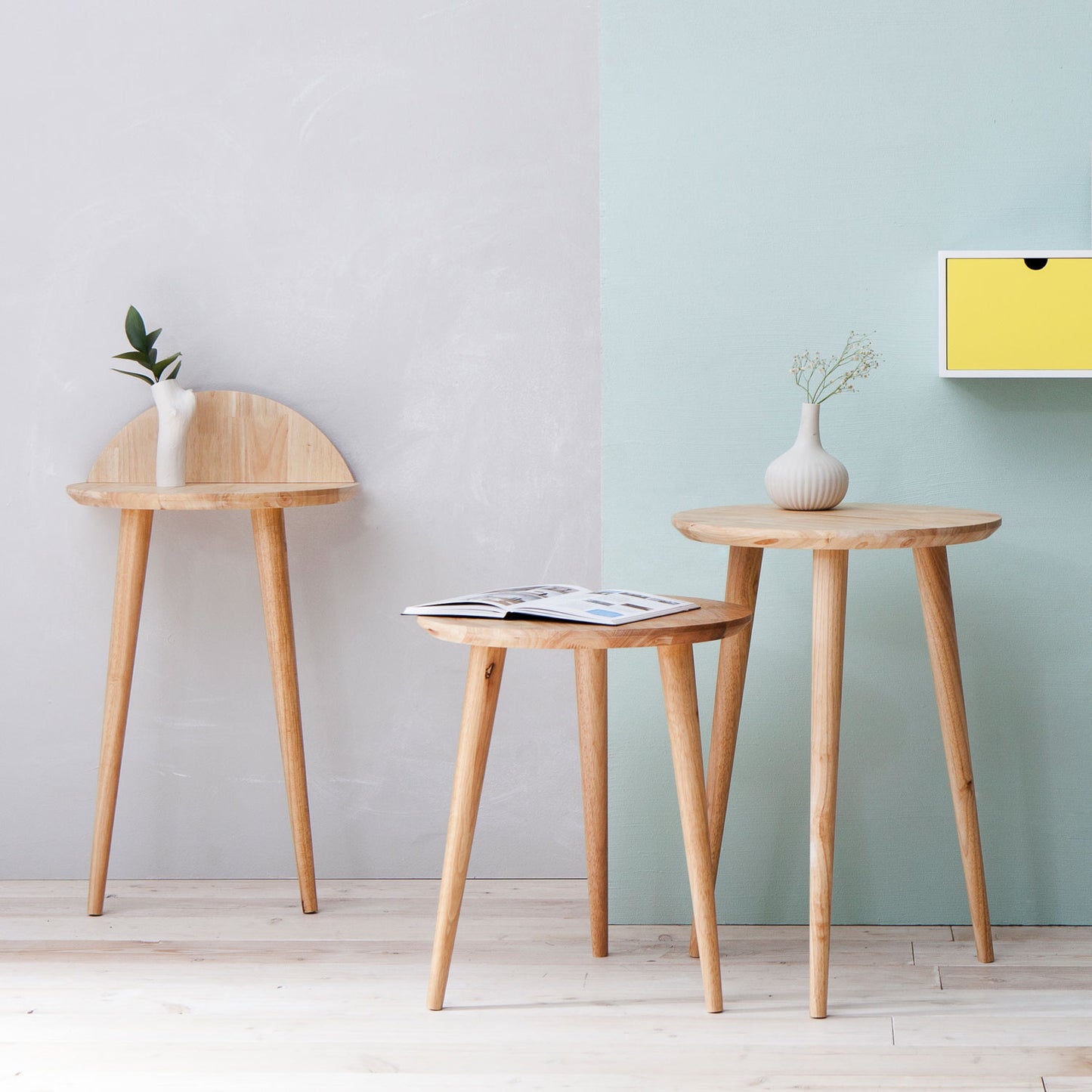 Nordic Wood Side Table