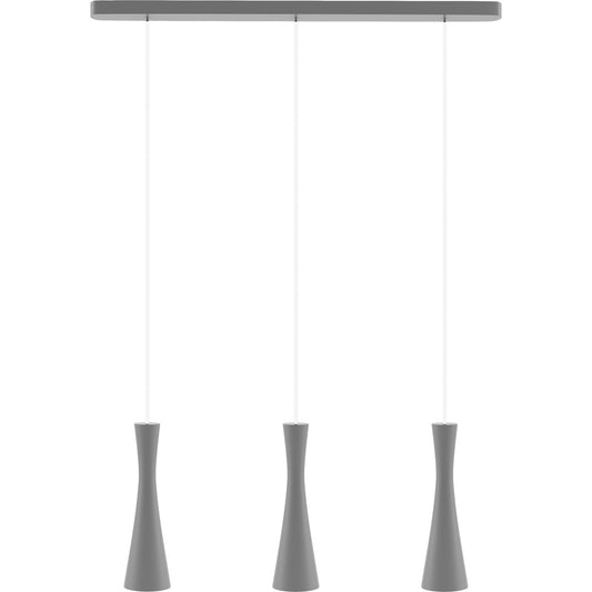 Nordic Gray Wooden Hanging Lamp